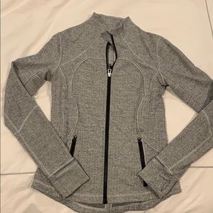 Lululemon Define Jacket in Herringbone Grey